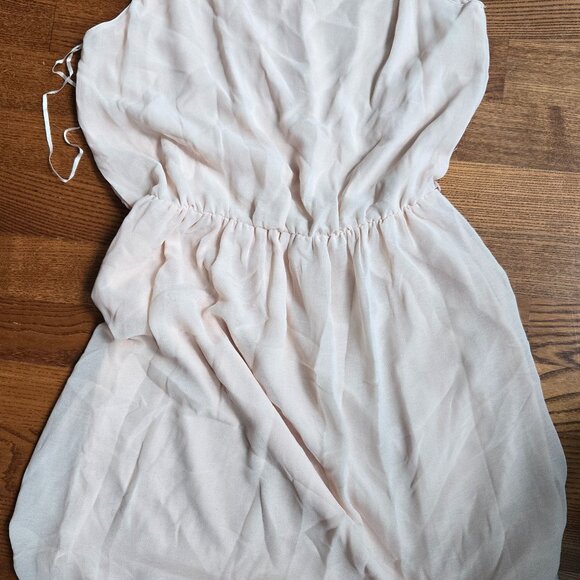 Light Pink Mango Dress with Beaded Shoulders - Picture 3 of 3